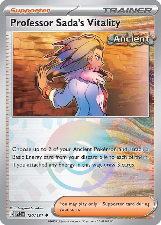 Professor Sada's Vitality [Poke Ball] #120 Pokemon Prismatic Evolutions