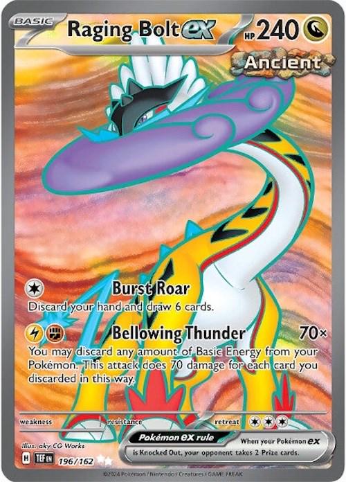Raging Bolt ex #196 Pokémon Temporal Forces