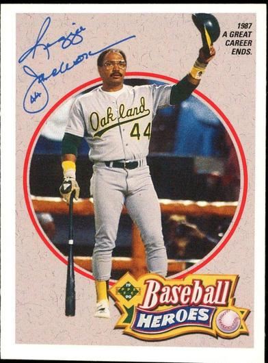 Reggie Jackson [1987 A Great Career Ends] #8 | 1990 Upper Deck Baseball Heroes