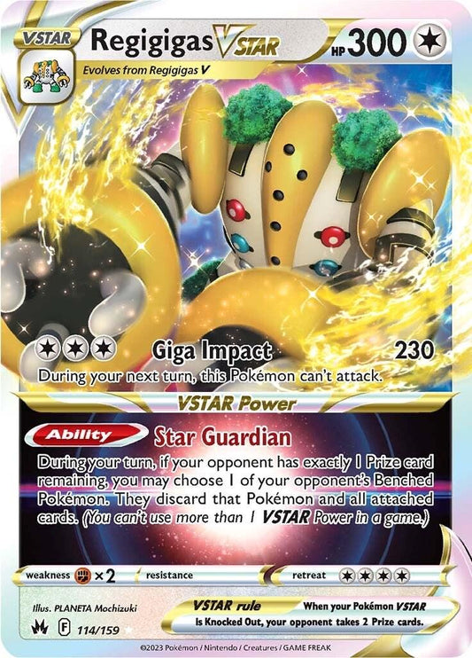 Regigigas VSTAR #114 Pokemon Crown Zenith