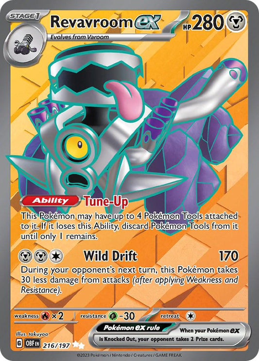 Revavroom ex #216 Pokemon Obsidian Flames
