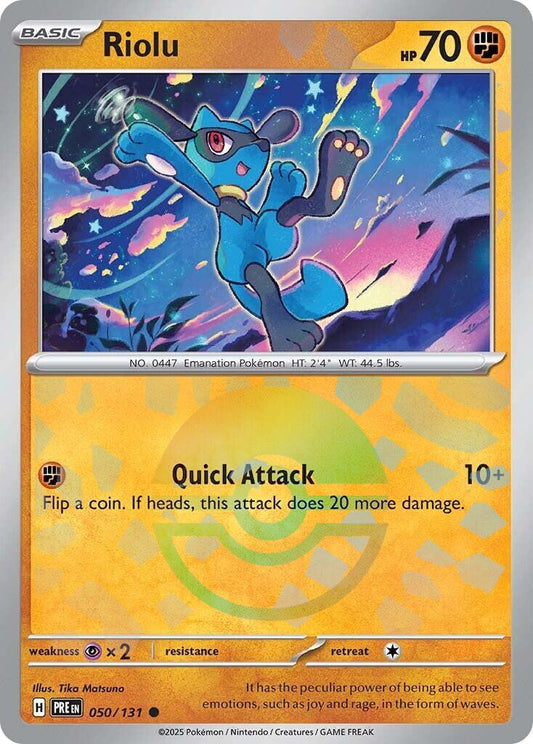 Riolu [Poke Ball] #50 Pokemon Prismatic Evolutions