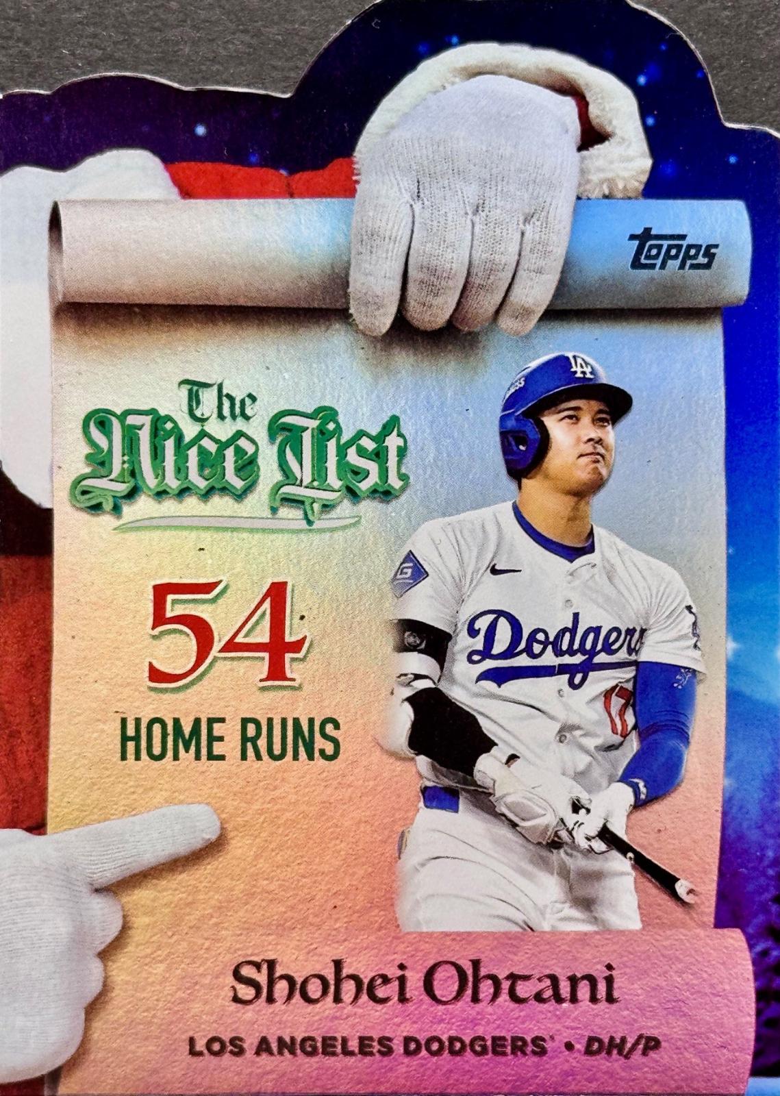 2025 Topps Holiday Making The Nice List - Shohei Ohtani #MNL-1