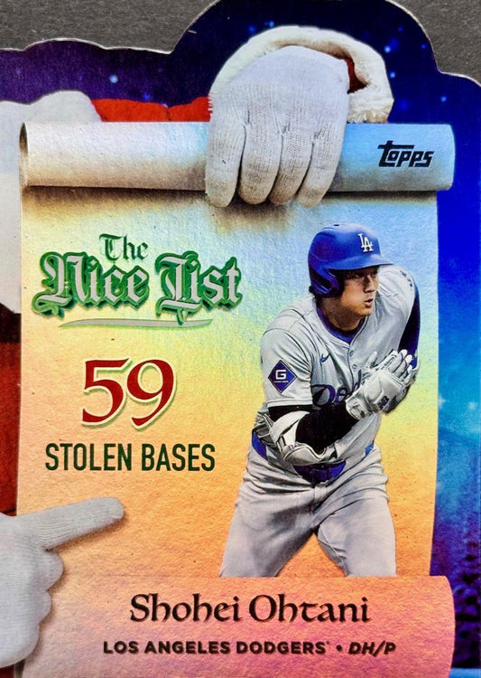 2025 Topps Holiday Making The Nice List - Shohei Ohtani #MNL-2