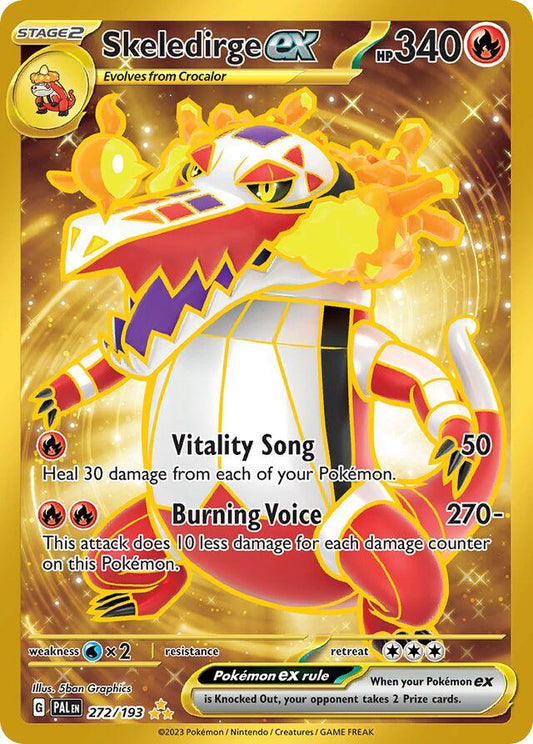 Skeledirge ex #272 Pokemon Paldea Evolved