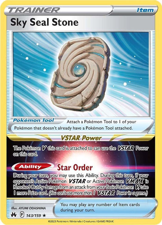 Sky Seal Stone #143 Pokemon Crown Zenith