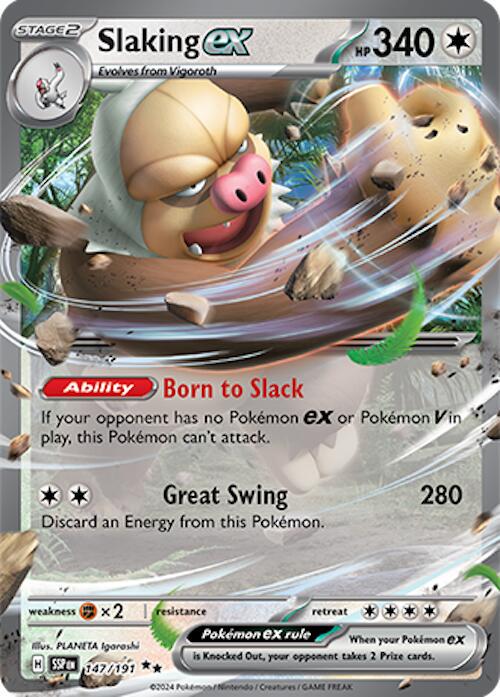 Slaking ex #147 Pokemon Surging Sparks