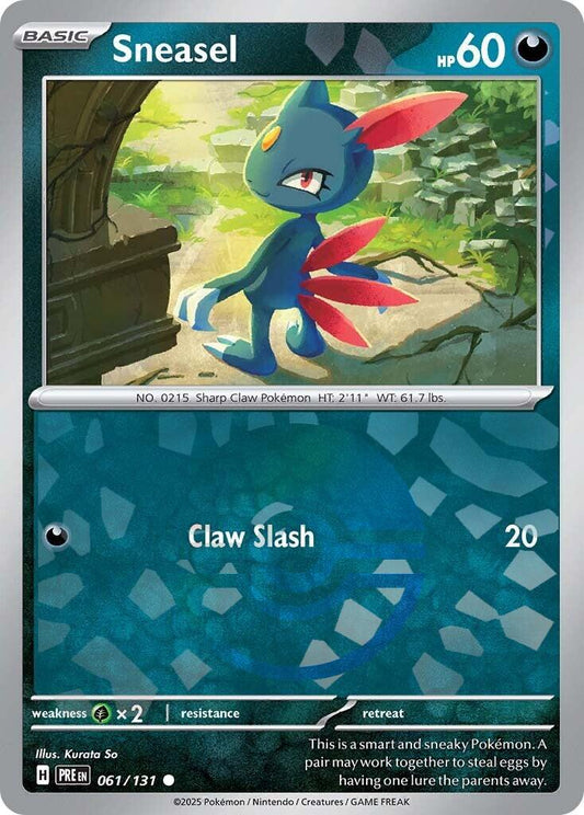 Sneasel [Poke Ball] #61 Pokemon Prismatic Evolutions