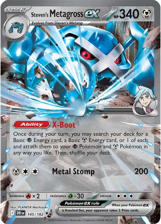 Steven's Metagross ex #145 Pokemon Destined Rivals