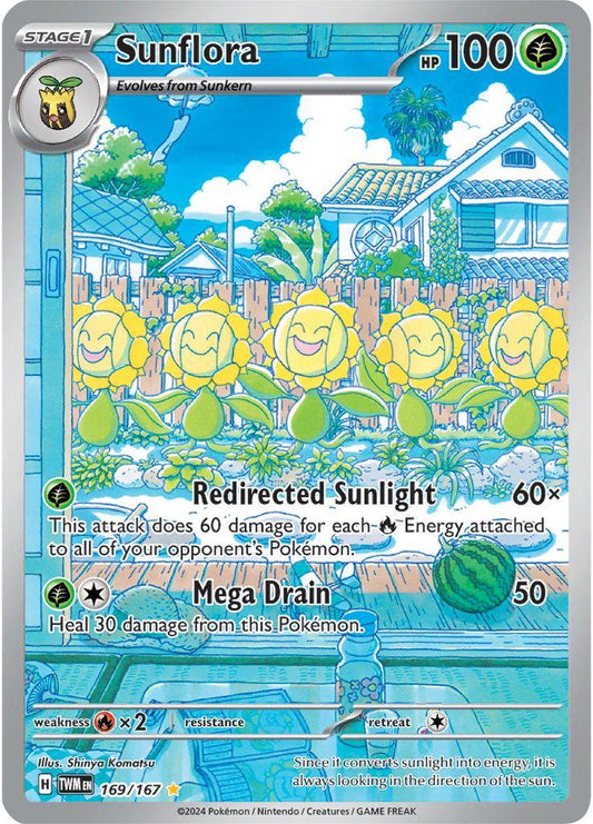 Sunflora #169 Pokemon Twilight Masquerade