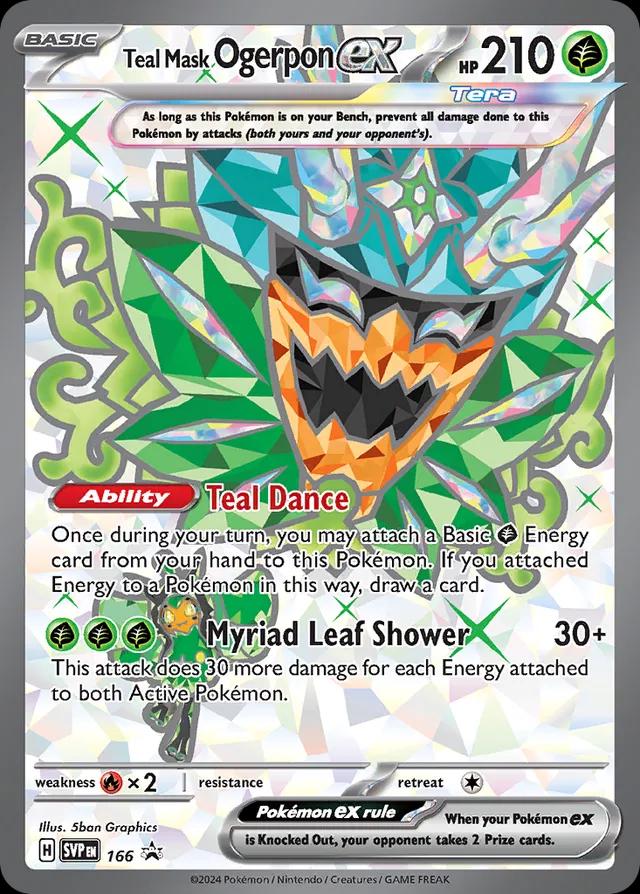 Teal Mask Ogerpon Ex #166 Pokémon Promo