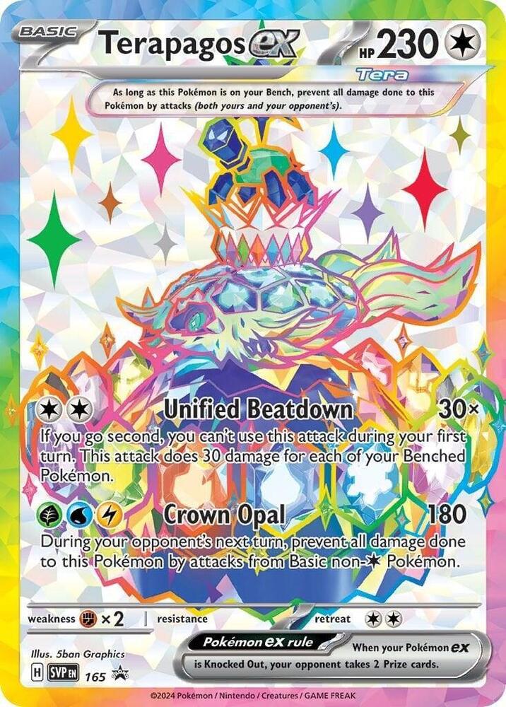 Terapagos Ex #165 Pokemon Promo