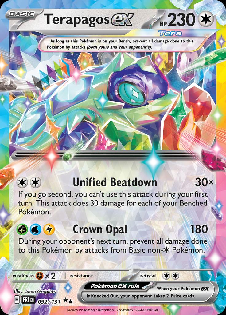 Terapagos ex #92 Pokemon Prismatic Evolutions