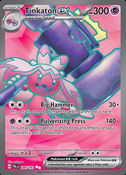 Tinkaton ex #240 Pokemon Paldea Evolved