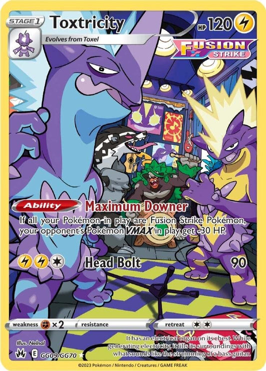 Toxtricity #GG09 Pokemon Crown Zenith