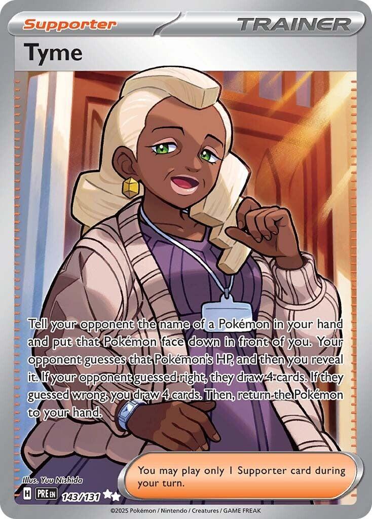 Tyme #143 Pokemon Prismatic Evolutions