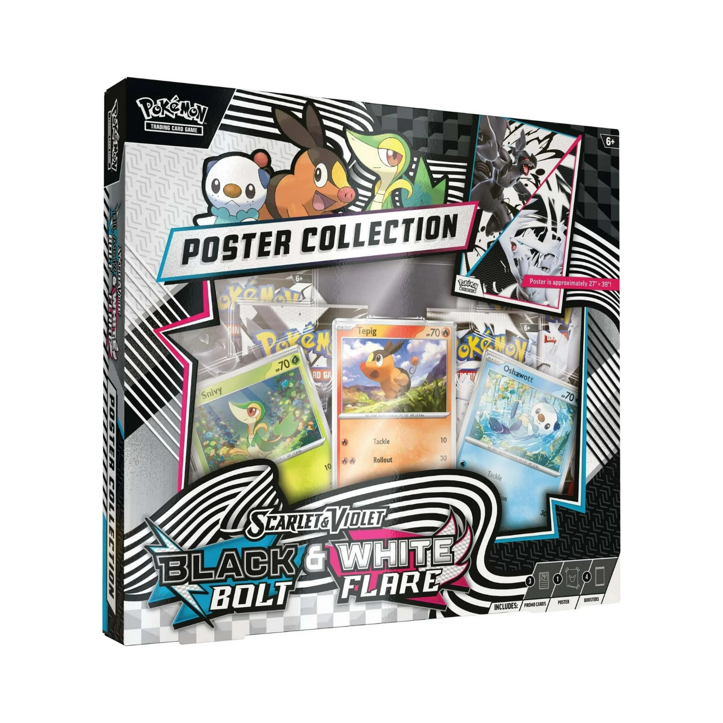 Scarlet & Violet - Unova Black Bolt & White Flare Poster Collection