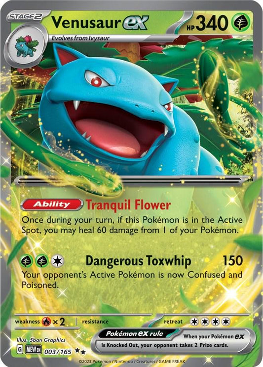 Venusaur ex #3 Pokemon Scarlet & Violet 151