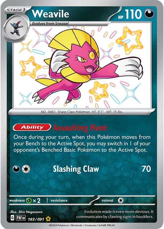 Weavile #183 Pokemon Paldean Fates