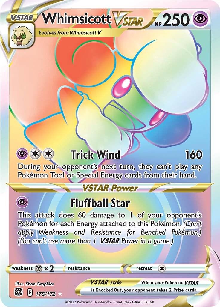 Whimsicott VSTAR #175 Pokemon Brilliant Stars