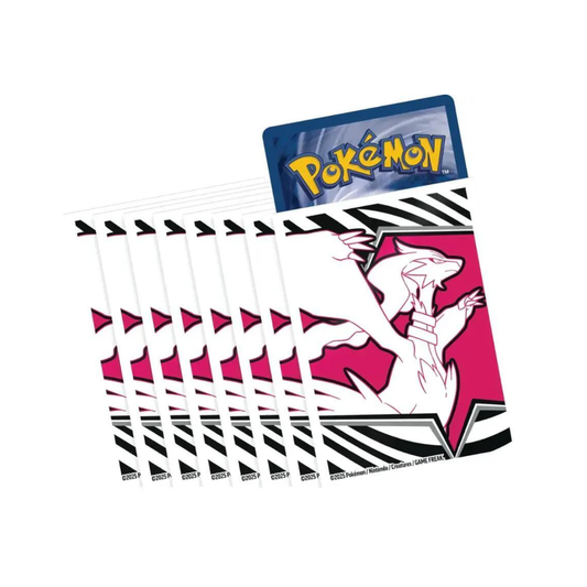 White Flare Elite Trainer Box Card Sleeves - Reshiram (65 Pack)