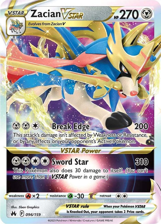 Zacian VSTAR #96 Pokemon Crown Zenith