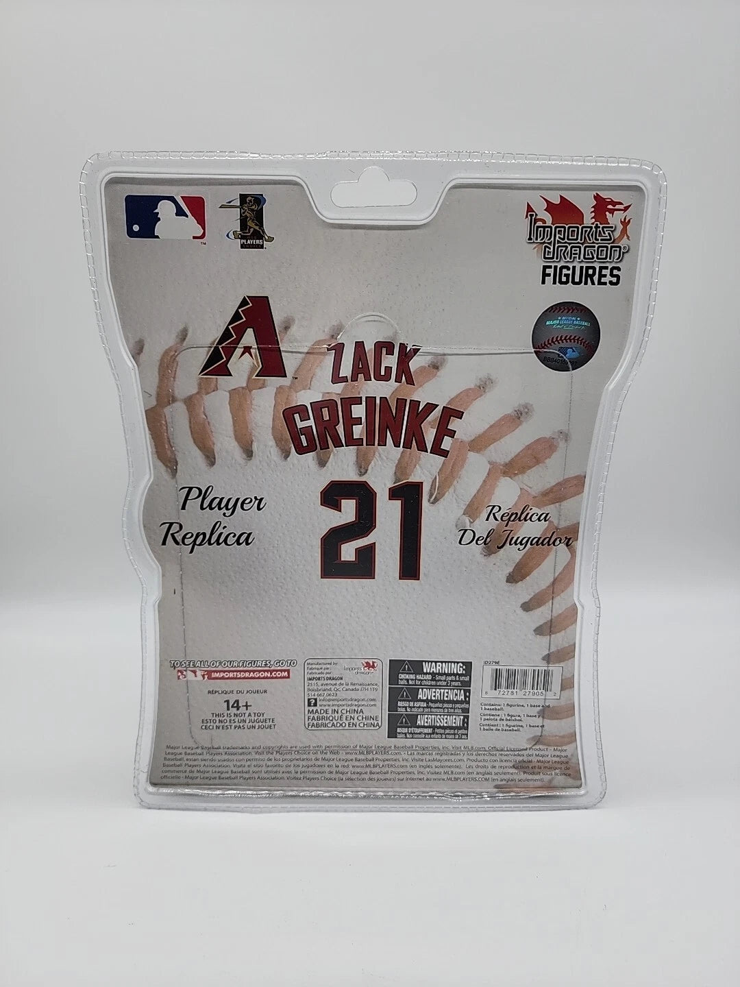 Zack Greinke #21 Arizona Diamondbacks 5 1/2" [Tall Toy Action Figure]