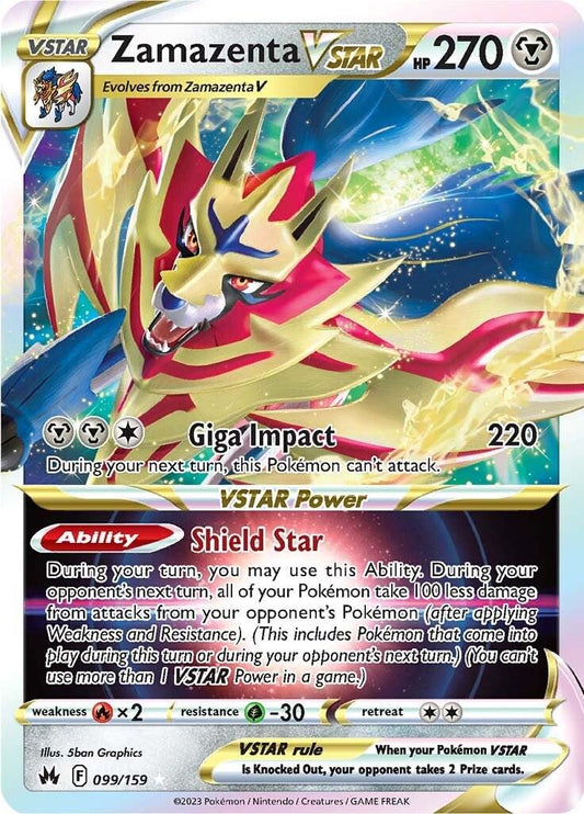 Zamazenta VSTAR #99 Pokemon Crown Zenith