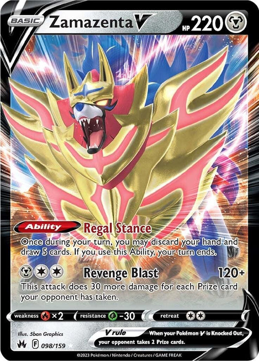 Zamazenta V #98 Pokemon Crown Zenith