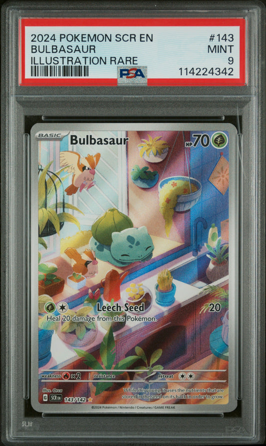 Bulbasaur Stellar Crown 143/142 PSA 9 (MINT)