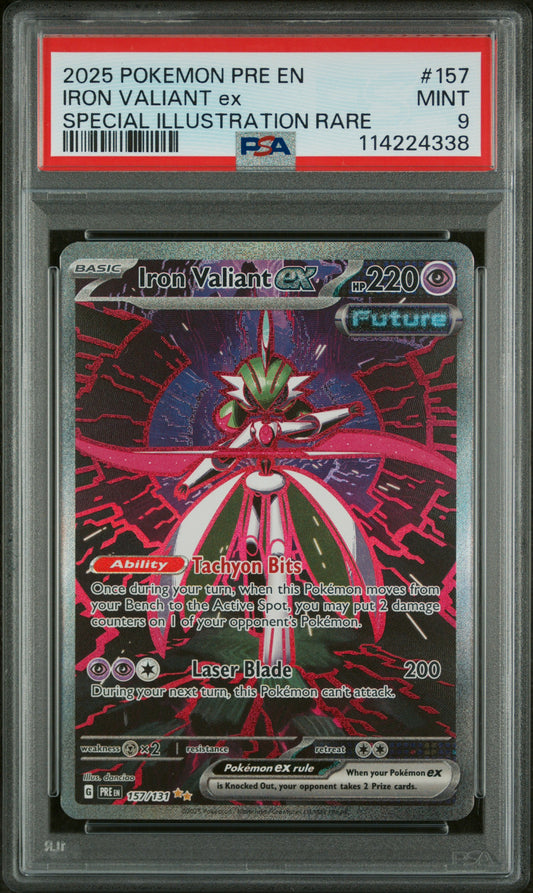 Iron Valiant Ex Prismatic Evolutions 157/131 PSA 9 (MINT)