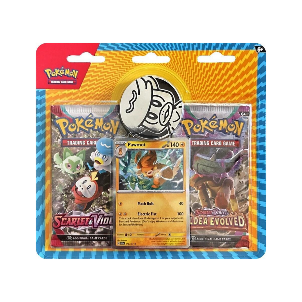 Scarlet & Violet-Paldea Evolved Checlane 2 Pack Blister [Pawmont]